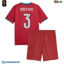 Fotballdrakt Barn Portugal Ruben Dias #3 Hjemmedraktsett VM 2026 Kortermet (+ Korte bukser)